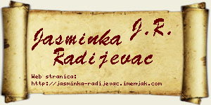 Jasminka Radijevac vizit kartica